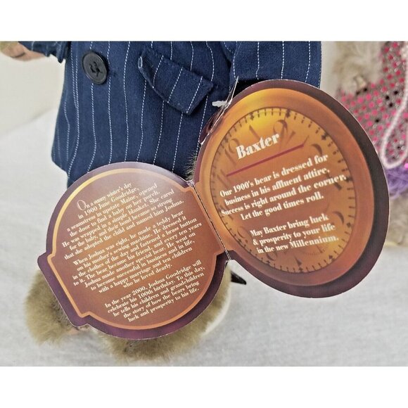 Brass Button Bears Baxter Daisy 12" Plush 1900s new with Tags Pickford Bears - Picture 9 of 16